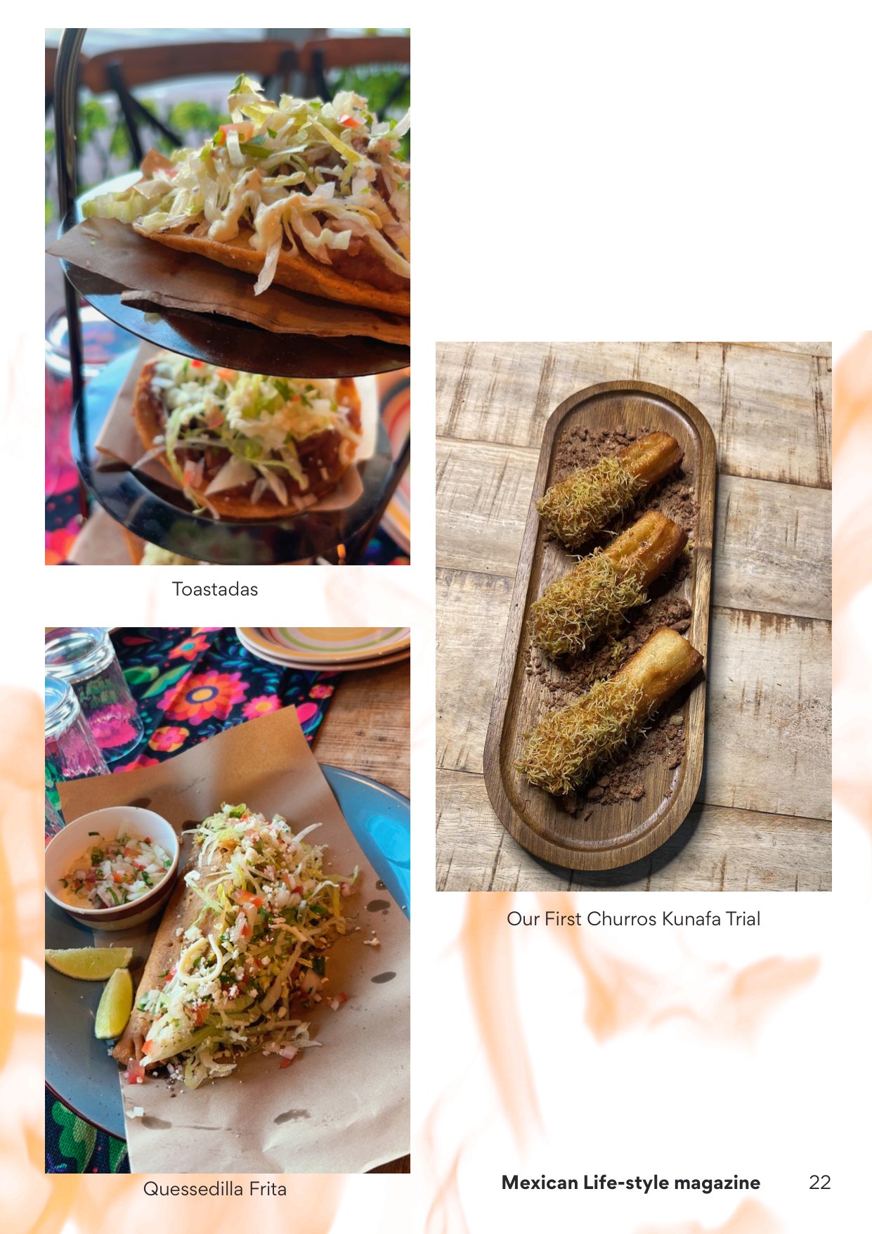 Querida Magazine — Monclovita la Bella, page 25 of 37. Where it begins. Charcoal, comal, and a mother's kitchen. Destination: Monclova, Coahuila, Mexico.