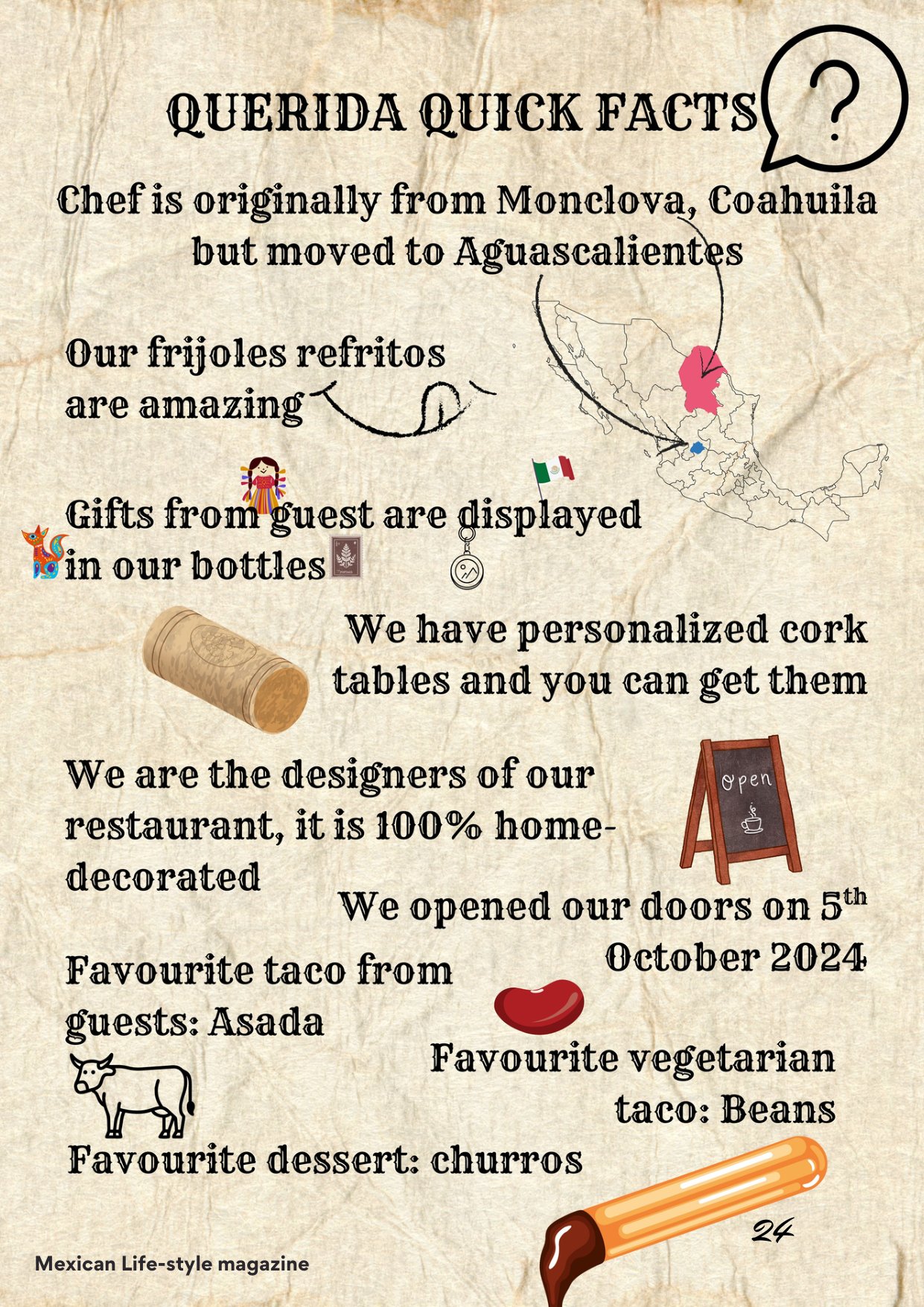 Querida Magazine — ¡Viva Aguascalientes!, page 24 of 36. Travel: Mexico to Dubai. Romantic Flavour. Destination: Aguascalientes, Mexico.